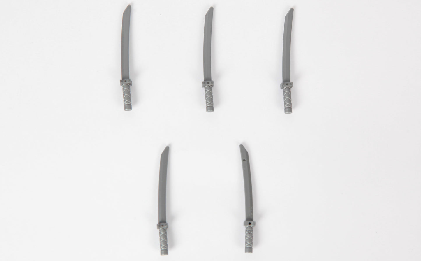 5x LEGO® Katana silber